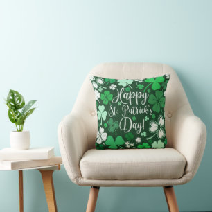 Shamrock St. Patrick's Day Cushion