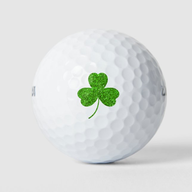 Shamrock St. Patrick's Day Golf Balls (Front)