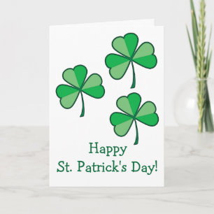 Shamrock St. Patrick's Day Greeting Card