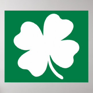 Shamrock  St Patricks Day Ireland Poster