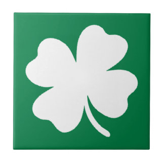 Shamrock  St Patricks Day Ireland Tile