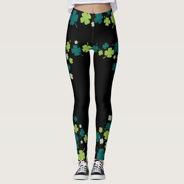  Shamrock St. Patrick's Day Leggings (Front)