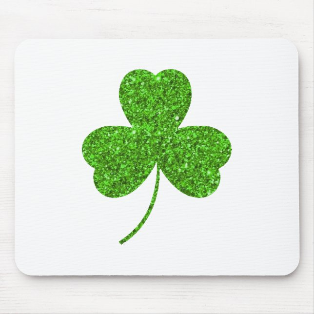 Shamrock St. Patrick's Day Mouse Mat (Front)