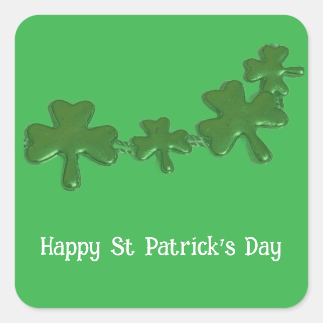 Shamrock St Patrick's Day Stickers (Front)