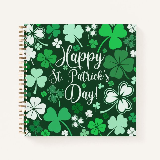 Shamrock St. Patrick's Notebook (Front)