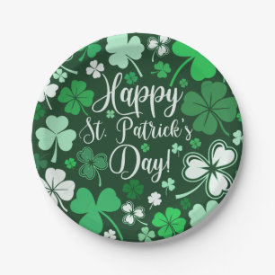 Shamrock St Patrick's  Paper Plate