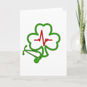 SHAMROCK STETHOSCOPE WITH HEARTBEAT CARD