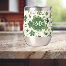 Shamrock Swirl Pattern Monogram
