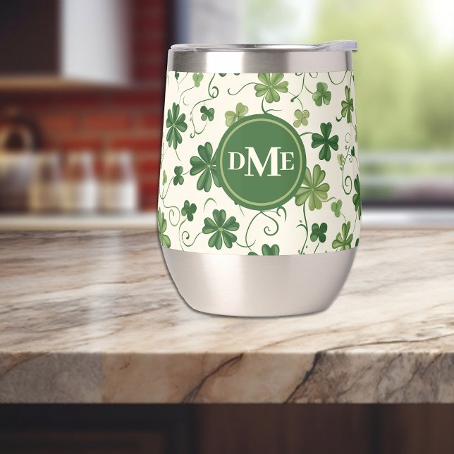 Shamrock Swirl Pattern Monogram (Creator Uploaded)