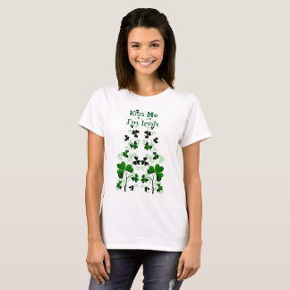 shamrock t shirt - kiss me I'm Irish