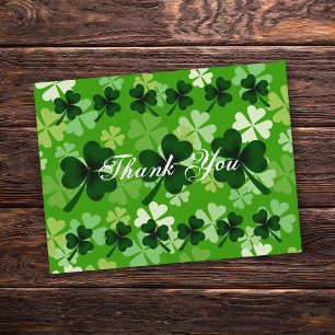 Shamrock Thank You Postcard