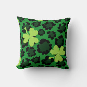 shamrock throw pillow