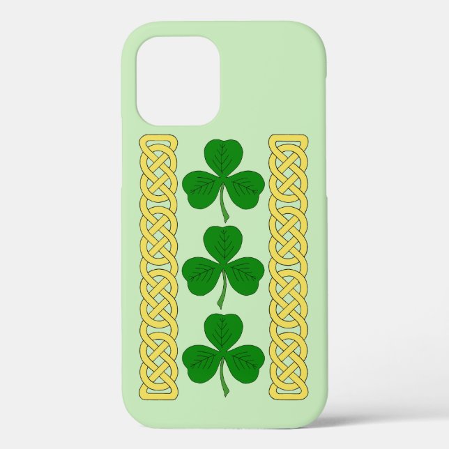 Shamrock Trio and Knotwork Bands Case-Mate iPhone  Case (Back)