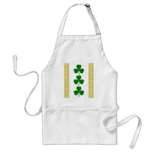 Shamrock Trio and Knotwork Bands Standard Apron