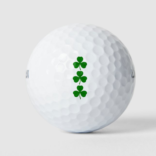 Shamrock Trio Golf Balls (Front)