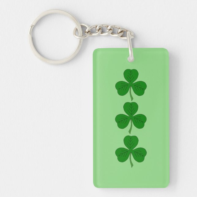 Shamrock Trio Key Ring (Front)