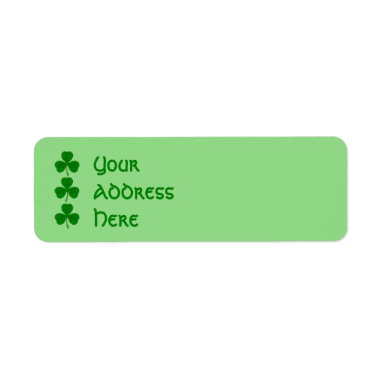 Shamrock Trio Return Address Label