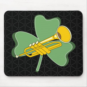 Shamrock Trumpet Mouse Mat