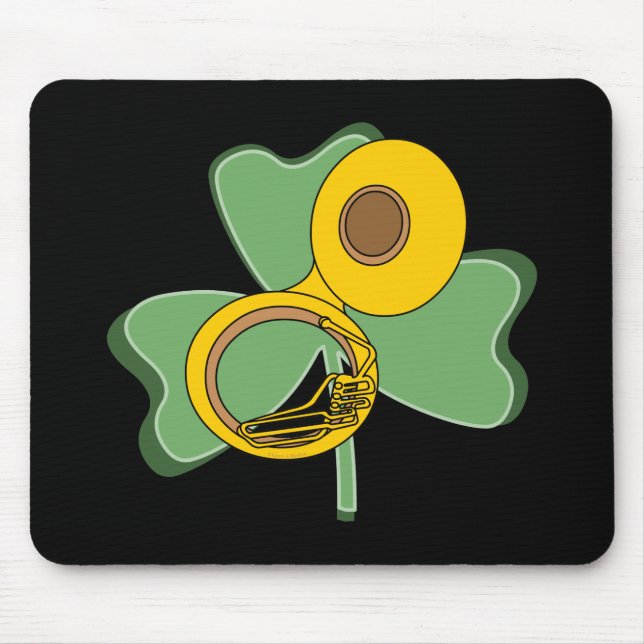 Shamrock Tuba Mouse Mat (Front)