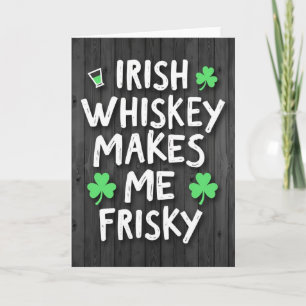 Shamrock Whiskey Fun Card