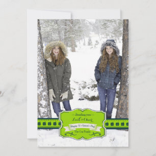 Shamrock Wish Photo Card