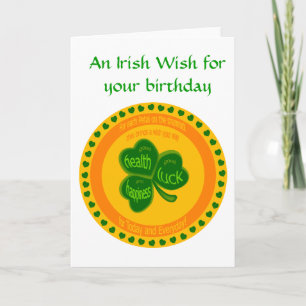 Shamrock Wishes Card