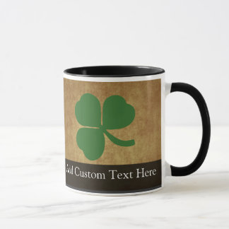 Shamrock with Vintage Gold Mug
