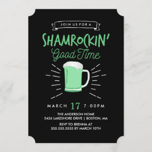 Shamrockin' Good Time St. Patrick's Day Invite