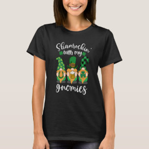 Shamrockin' With My Gnomies St Patrick's Day Irela T-Shirt