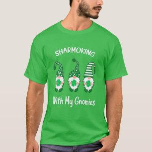 Shamrocking With My Gnomies Funny St Patrick's Day T-Shirt