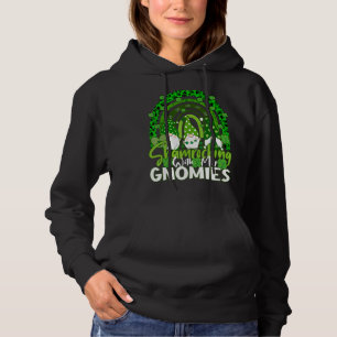 Shamrocking With My Gnomies Rainbow Leopard St Pat Hoodie