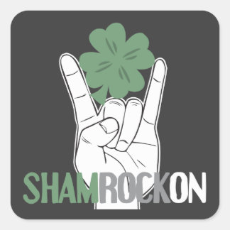 ShamRockOn Square Sticker