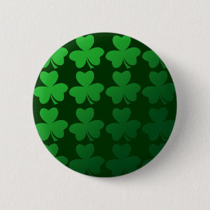 Shamrocks 6 Cm Round Badge