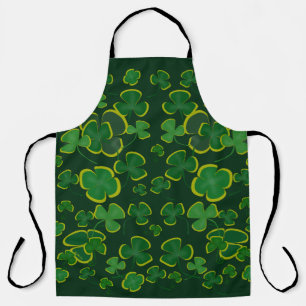 Shamrocks Allover Print Apron