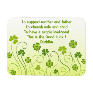 Shamrocks and clovers magnet