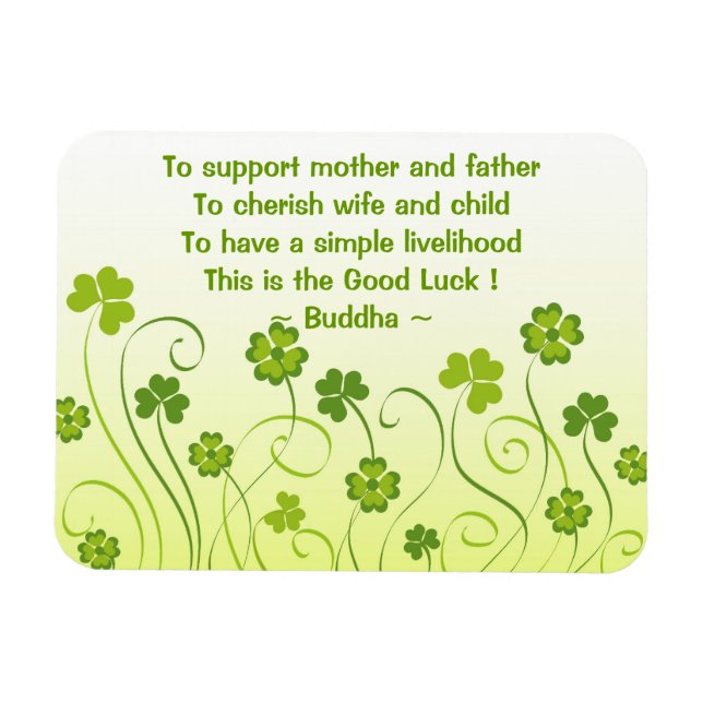 Shamrocks and clovers magnet (Horizontal)