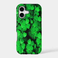Shamrocks and Hearts Saint Patrick's Day Green