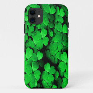 Shamrocks and Hearts Saint Patrick's Day Green iPhone 11 Case