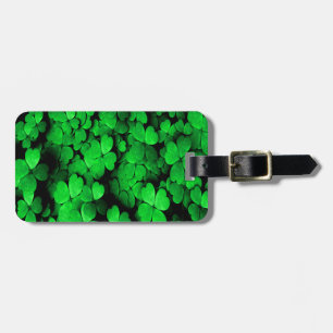 Shamrocks and Hearts Saint Patrick's Day Green Luggage Tag
