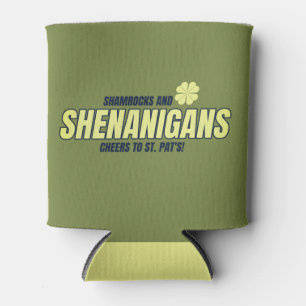 Shamrocks and Shenanigans St. Patrick's Day Can Cooler