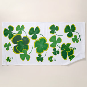 Shamrocks Beach Towel