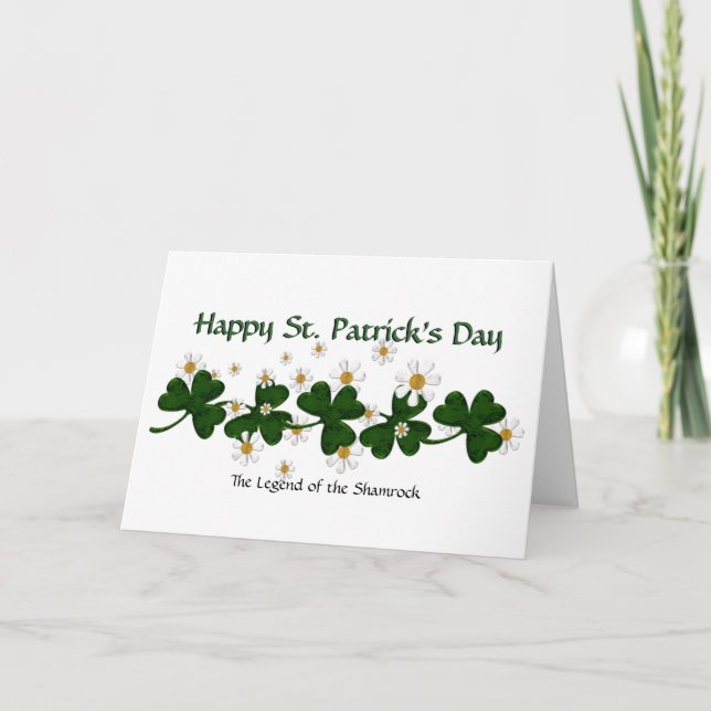 Shamrocks Card (Front)