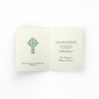 Shamrocks Catholic Irish Celtic Cross Condolence