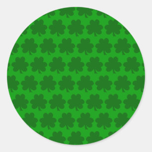 Shamrocks Classic Round Sticker