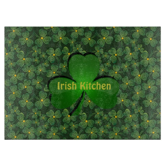 Shamrocks Design Cutting Board (Front)