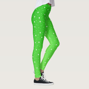 shamrocks elegant leggings coloured festive modern