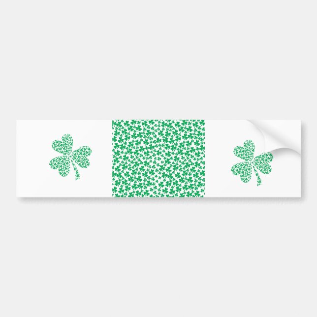 Shamrocks for St Patrick's Day Bumper Sticker (Front)