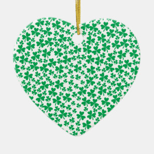 Shamrocks for St Patrick's Day Ceramic Tree Decoration