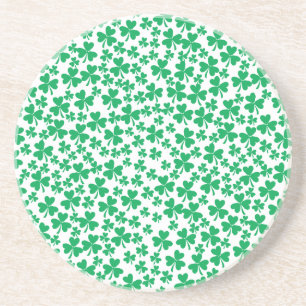 Shamrocks for St Patrick's Day Coaster