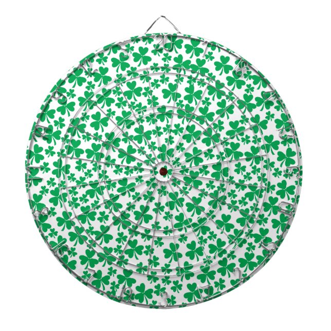 Shamrocks for St Patrick's Day Dartboard (Front)